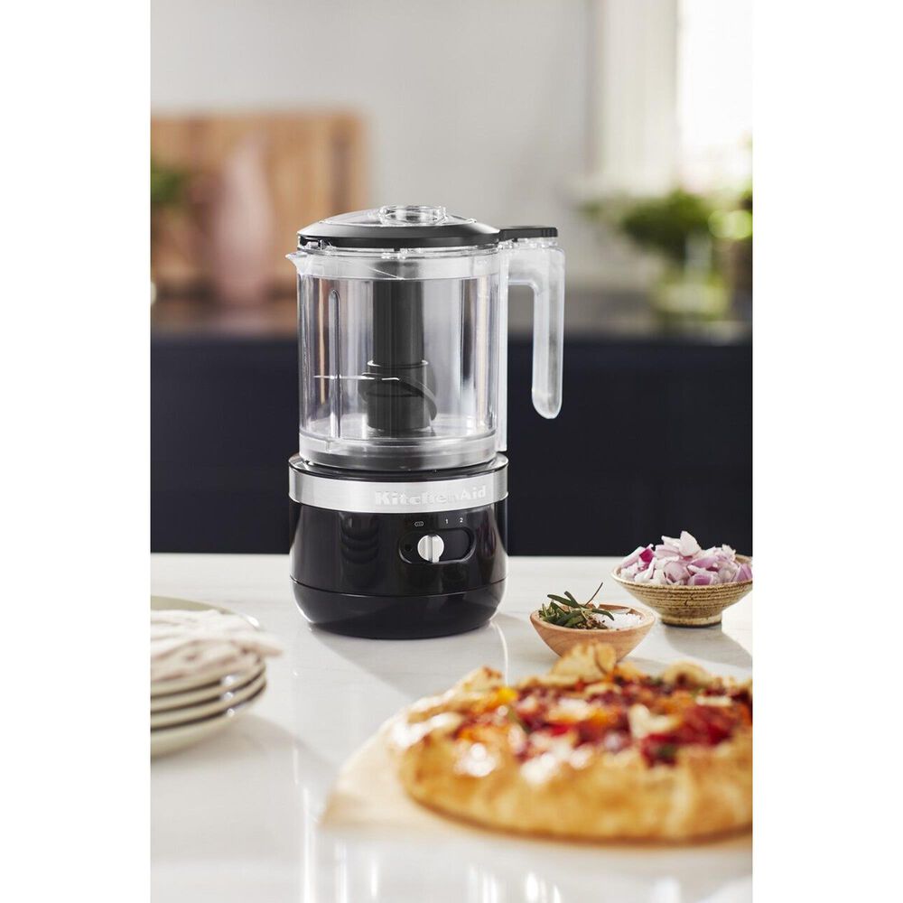 KitchenAid Cordless 5 Cup Food Chopper in Onyx Black, , large