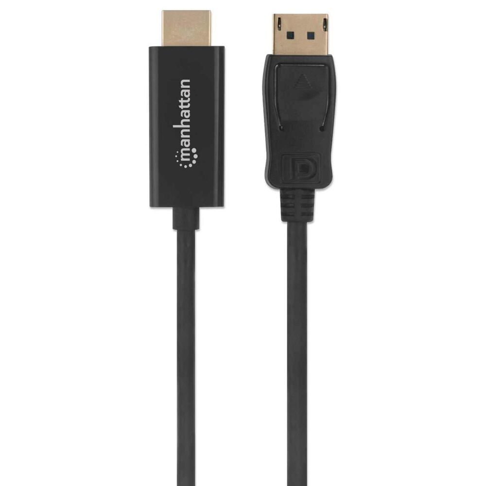 Manhattan 6&#39; DisplayPort Male to HDMI Male Cable in Black, , large
