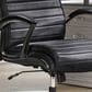 Simeon Collection Leather Desk Chair in Smooth Black, , large