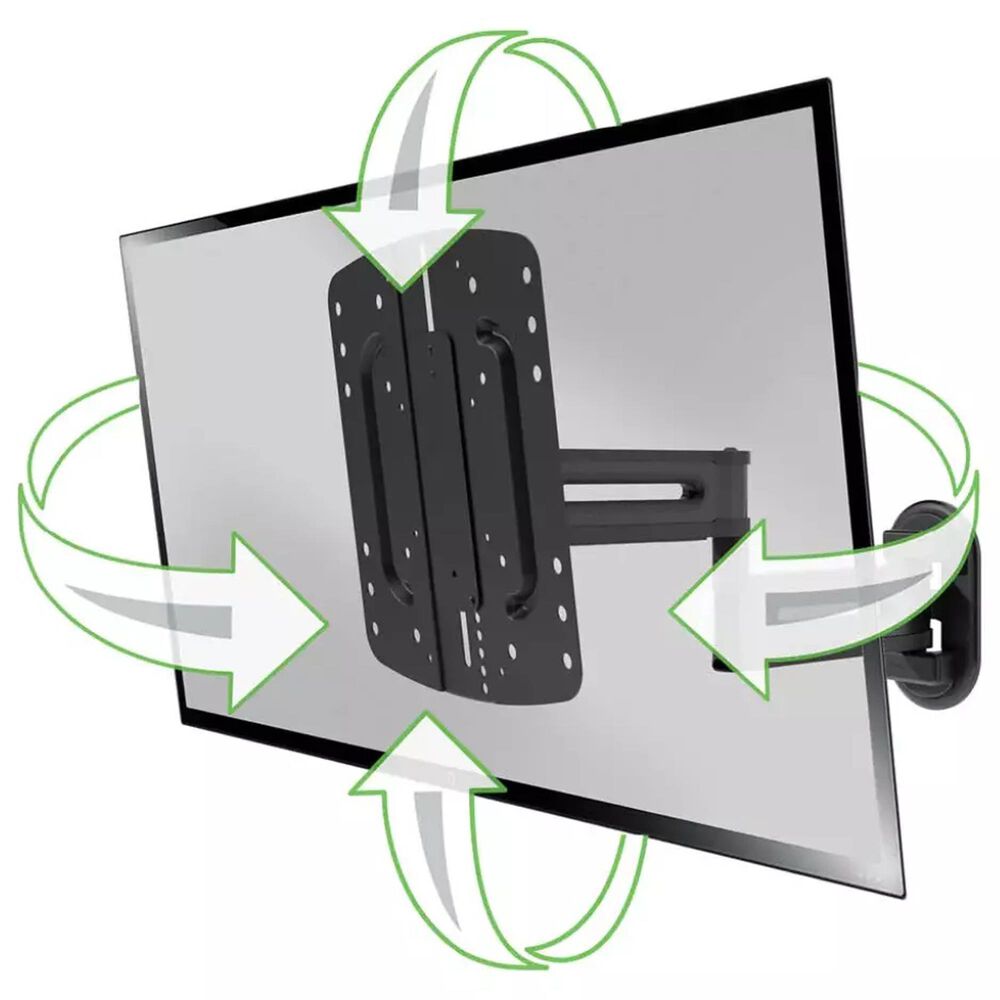 Sanus Advanced Full-Motion 4D and Shift Wall Mount for 19" - 43" TVs in Black, , large