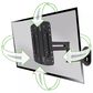 Sanus Advanced Full-Motion 4D and Shift Wall Mount for 19" - 43" TVs in Black, , large