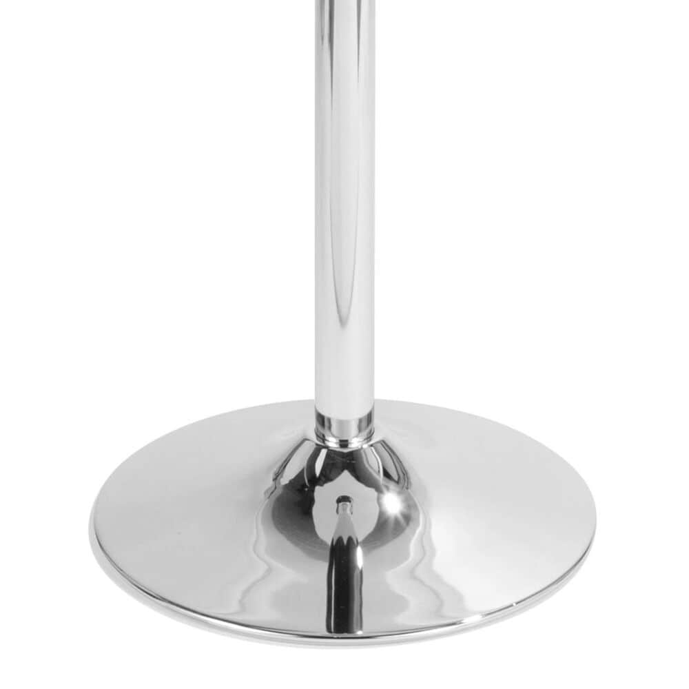 LumiSource Bistro-Ale 3-Piece Bar Set with Black Cushion in Silver and Chrome, , large