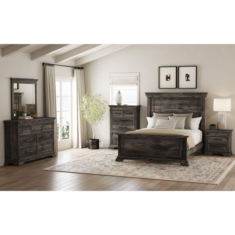 Mayberry Hill Park Ridge 3-Drawer Nightstand in Charcoal, , large