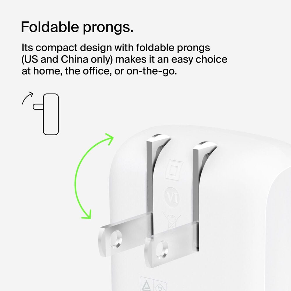 Belkin BoostCharge 42W Dual Wall Charger PD in White, , large