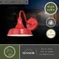Vaxcel Dorado 9" 1-Light Outdoor Wall Sconce in Red, , large