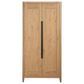Universal Furniture Modern Walker 4 Piece California King Panel Bedroom Set in Natural Oak with USB and AC Outlets, , large