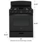 GE Appliances 30" Freestanding Gas Range in Black, , large