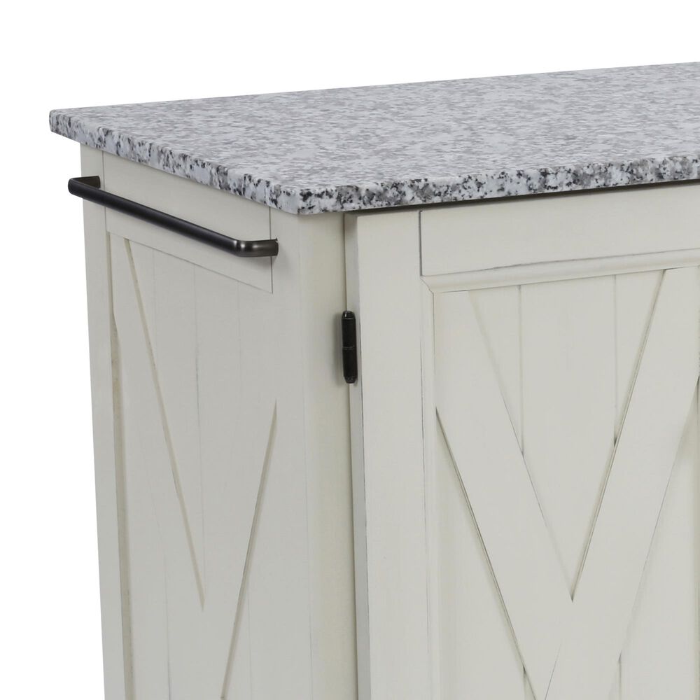 Homestyles Seaside Lodge Kitchen Cart in White, , large