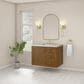 James Martin Laurent 36" Single Bathroom Vanity in Honey Oak with 3 cm Eternal Jasmine Pearl Silestone Top and Rectangular Sink, , large