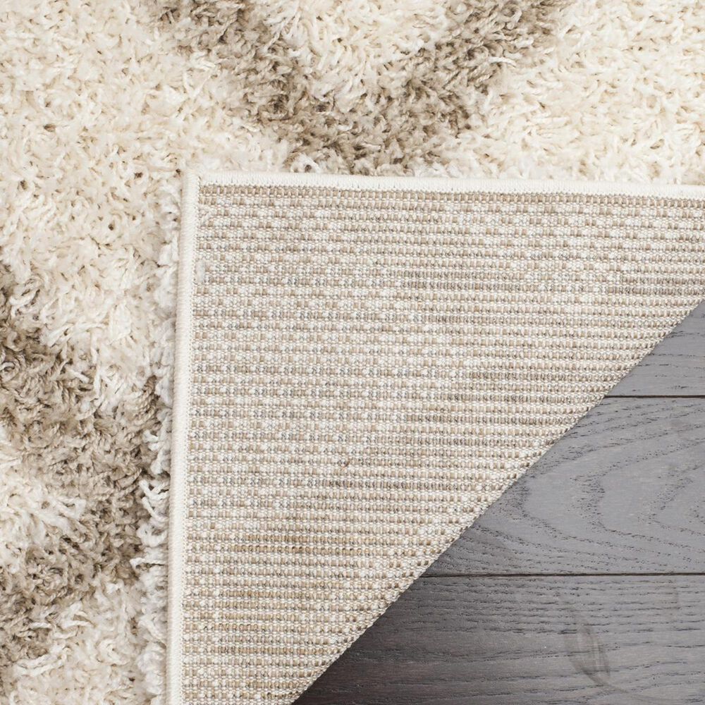 Safavieh Dallas Shag SGD258B-5 5&#39;1&quot; x 7&#39;6&quot; Ivory/Beige Area Rug, , large