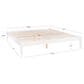 Linon Home Decor Polly King Platform Bed in Bold White, , large