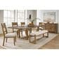 Millenium Cabalynn 6-Piece Rectangular Dining Set in Light Brown, , large