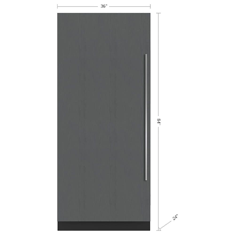 Sub Zero 19.4 Cu. Ft. Designer Left Hinge Column Freezer with Ice Maker in Panel Ready, , large