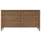 Urban Home Whitmore 6 Drawer Dresser and Mirror in Brown, , large