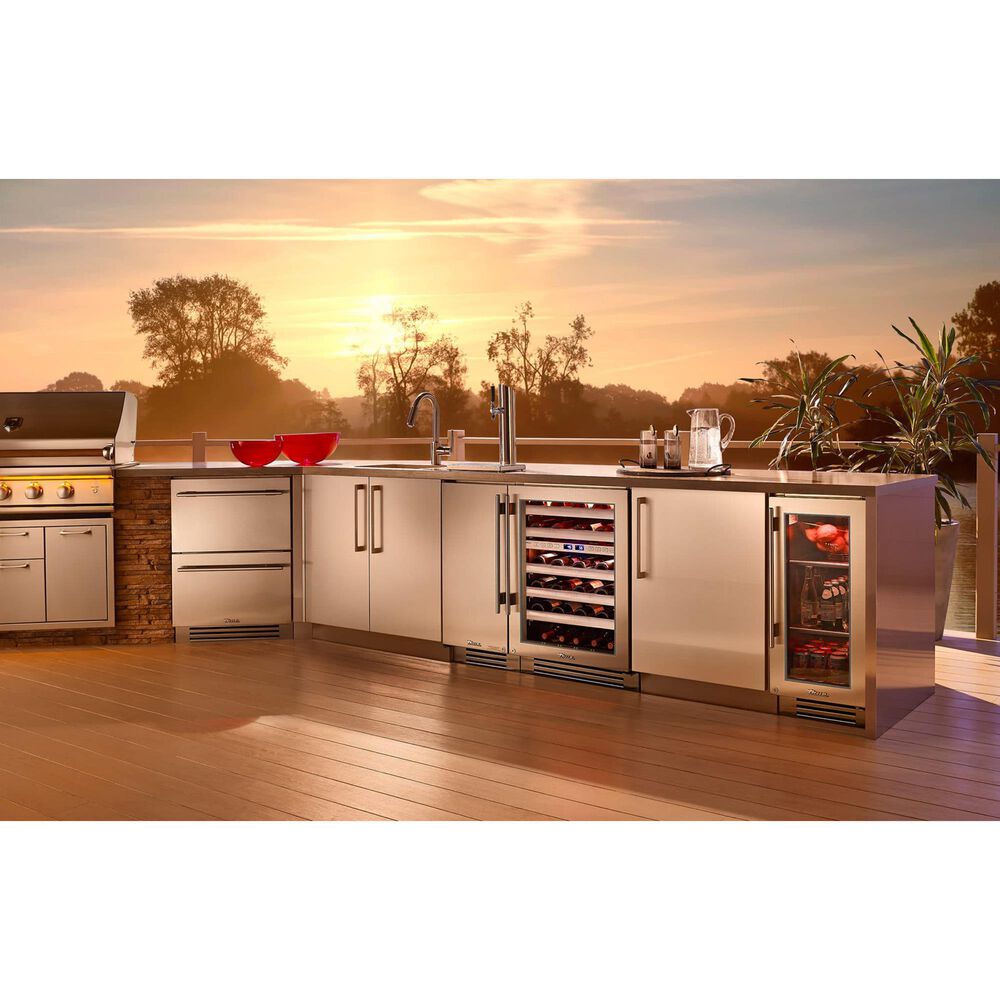 True Residential 3.14 Cu. Ft. Single Tap Undercounter Beverage Dispenser with Left Hinge and Solid Door in Stainless Steel, , large