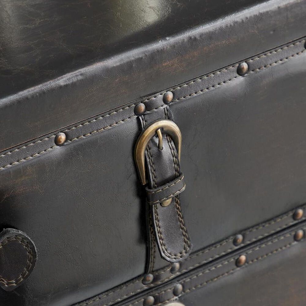 Maple and Jade 5-Drawer Room Chest with Stud and Buckle Detail in Black, , large