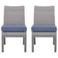 Ashley Half Moon Beach Patio Side Chair with Cushion in Gray (Set of 2), , large