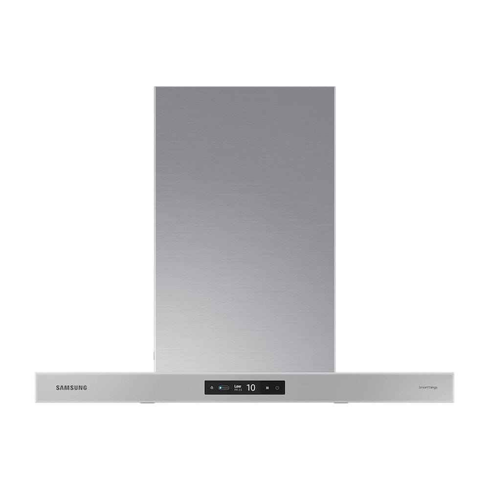Samsung Bespoke 30" Bespoke Smart Wall Mount Hood with LCD Display in Clean Grey, , large