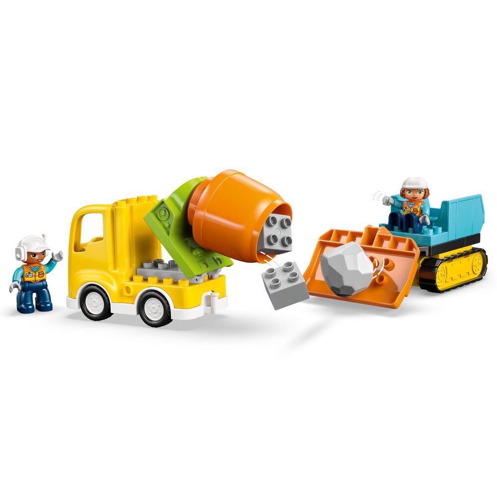 LEGO Duplo 3-In-1 Construction Site and Vehicles Building Set, , large