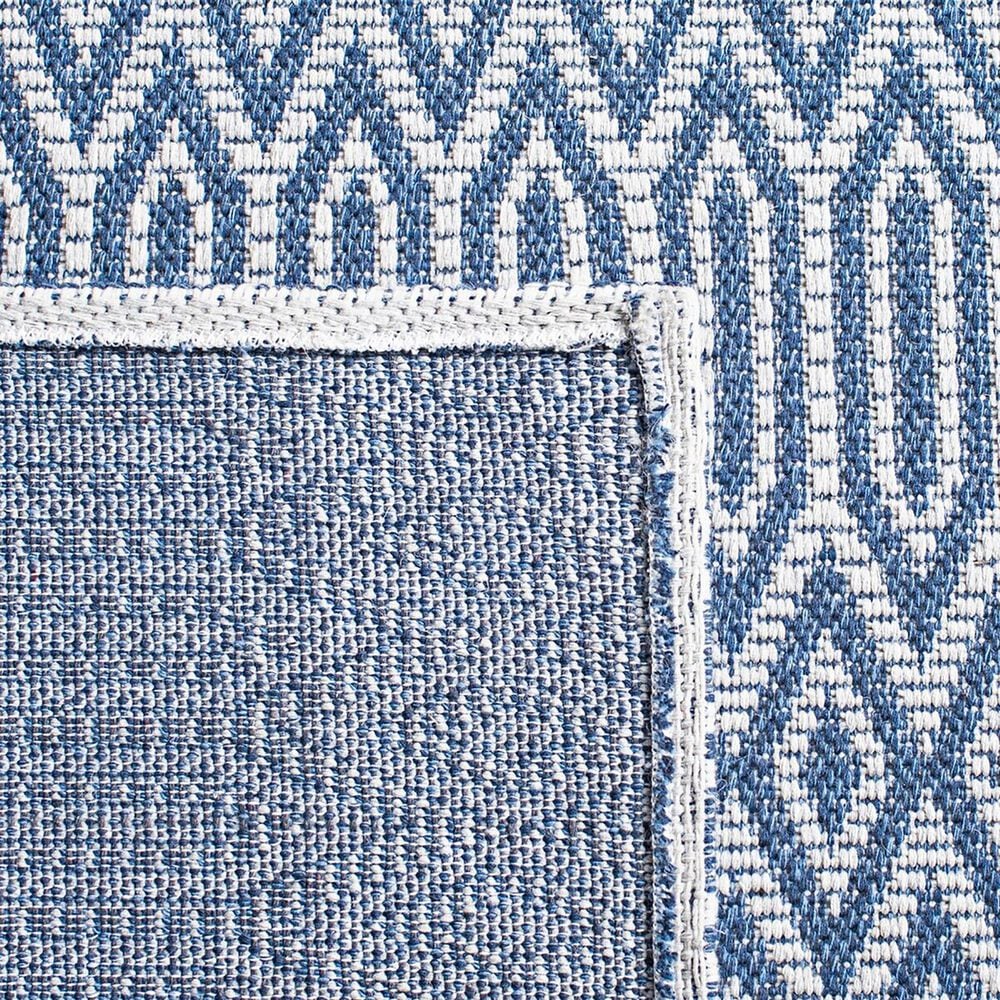 Safavieh Martha Stewart Cotton MSR405M 6&#39;7&quot; x 9&#39; Blue and Grey Area Rug, , large