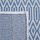 Safavieh Martha Stewart Cotton MSR405M 6"7" x 9" Blue and Grey Area Rug, , large