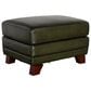 Hydeline Fremont Leather Ottoman in Forrest, , large