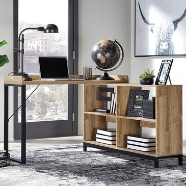 Signature Design by Ashley Gerdanet 47" L-Desk in Light Brown, , large