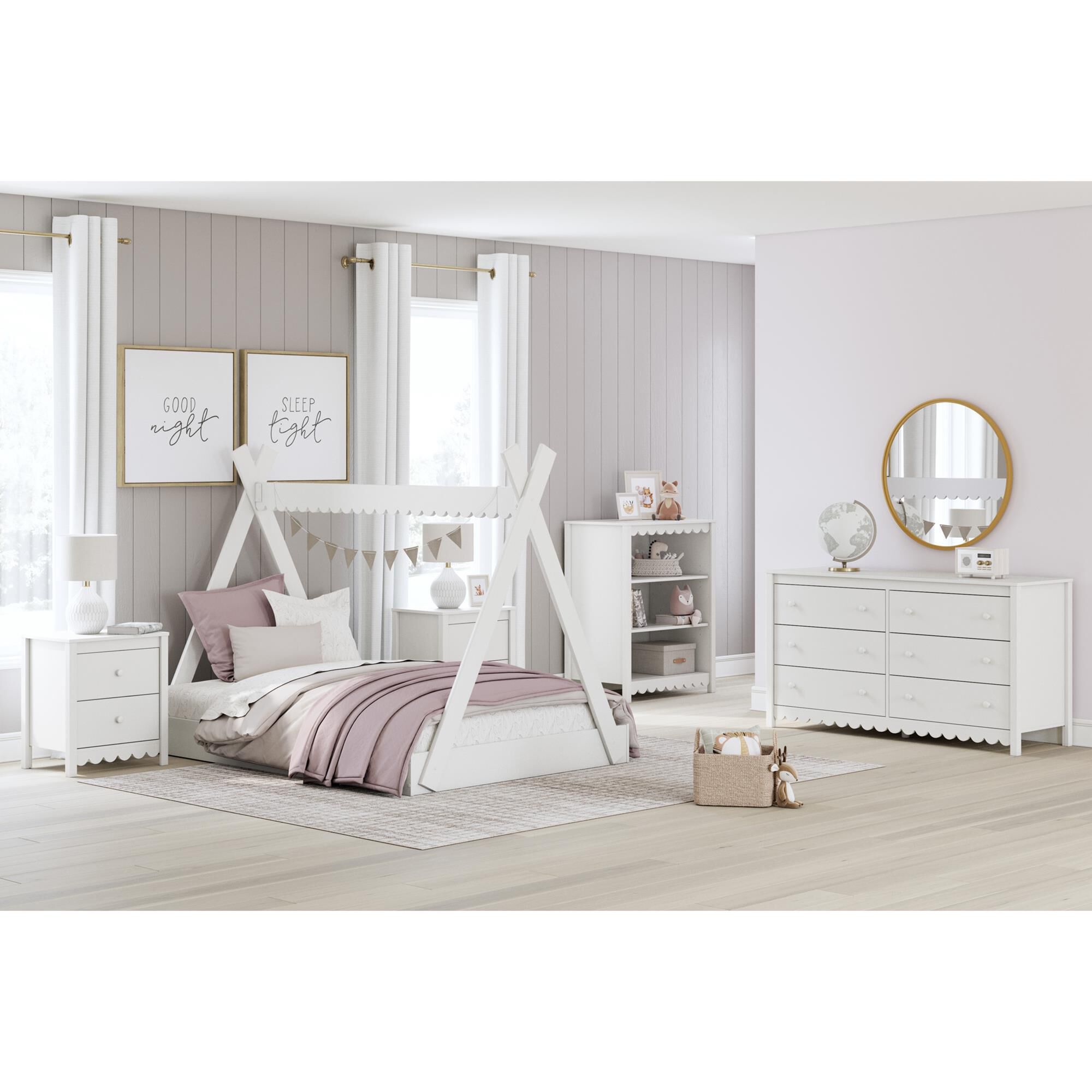 White bed tent shop