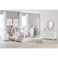 Ashley Hallityn Full Tent Bed in Matte White, , large