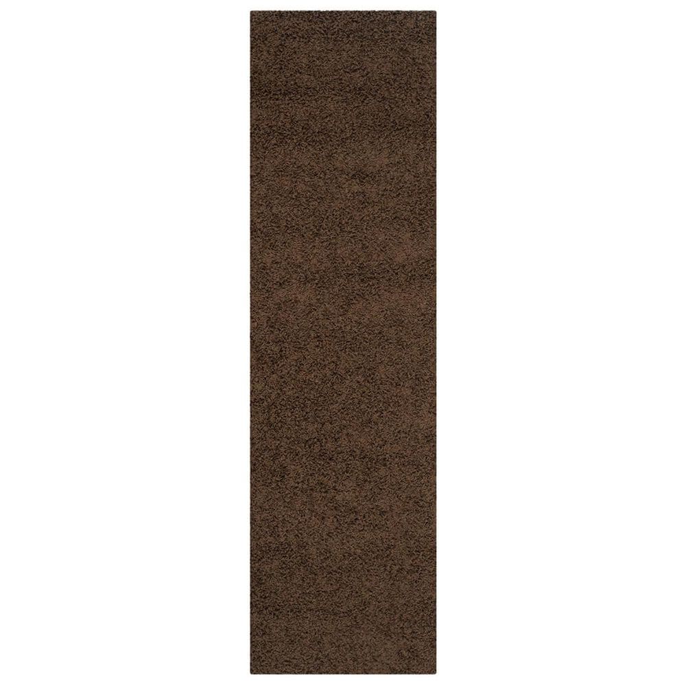 Safavieh Athens Shag SGA119A-28 2&#39;3&quot; x 8&#39; Brown Runner, , large