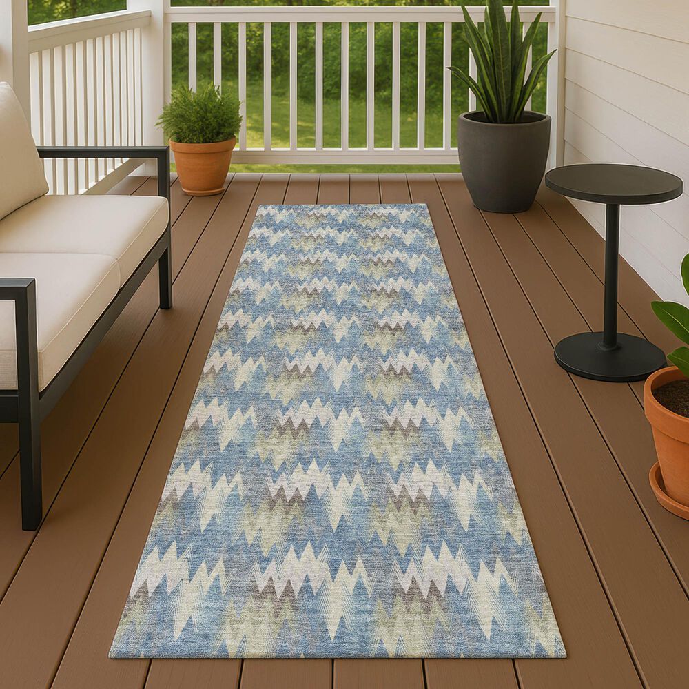 Dalyn Rug Company Soft Essentials Blue 2'3" x 7'6" Runner, , large