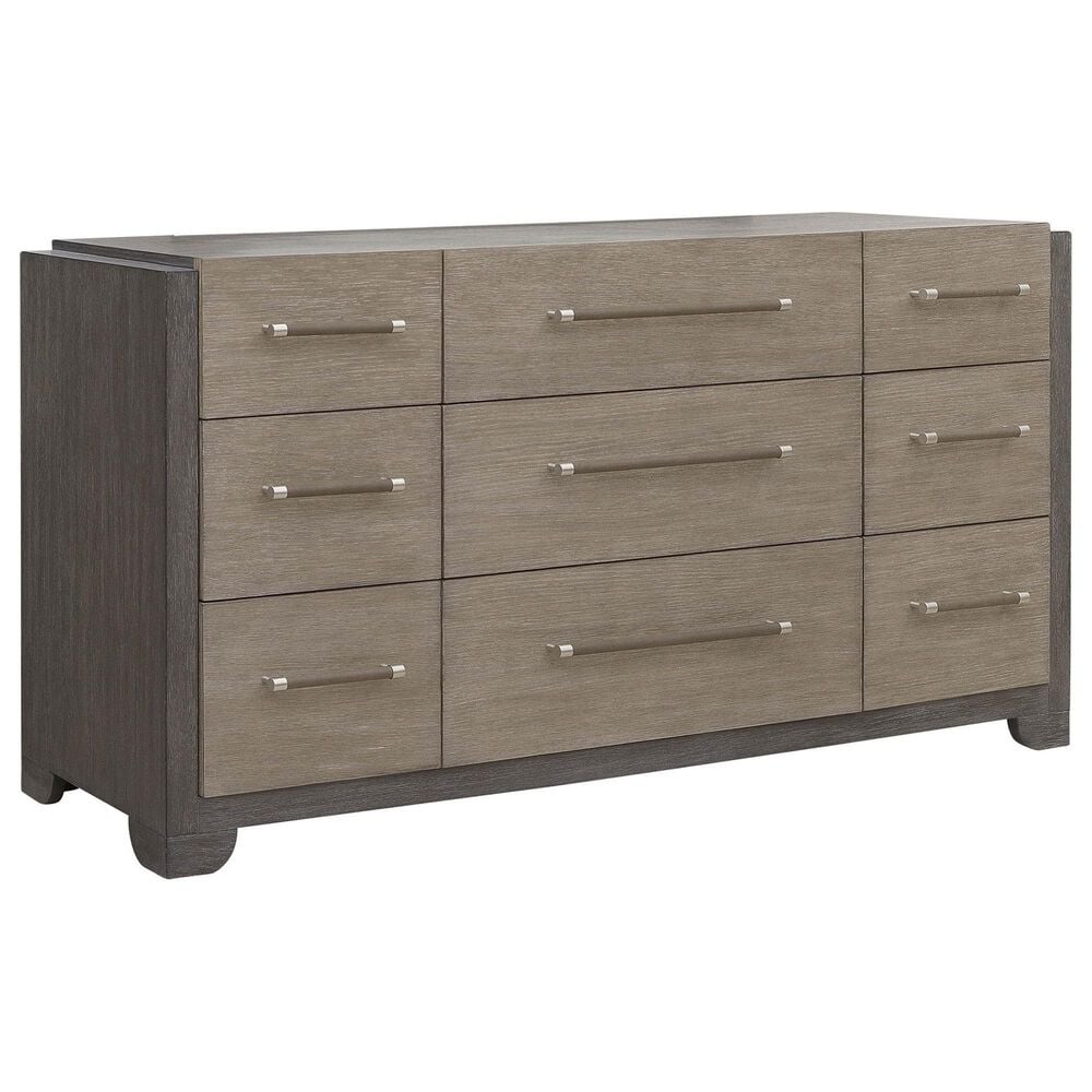 Nicolette Home Anderson Park Dark 9-Drawer Dresser in Moose Trail and Frontier Brown, , large