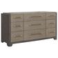 Nicolette Home Anderson Park Dark 9-Drawer Dresser in Moose Trail and Frontier Brown, , large