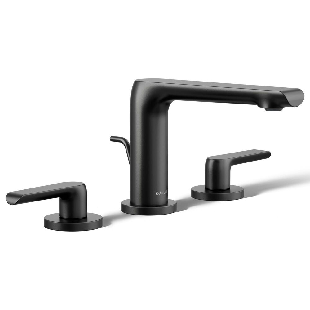 Kohler Avid Widespread Bathroom Sink Faucet in Matte Black, , large