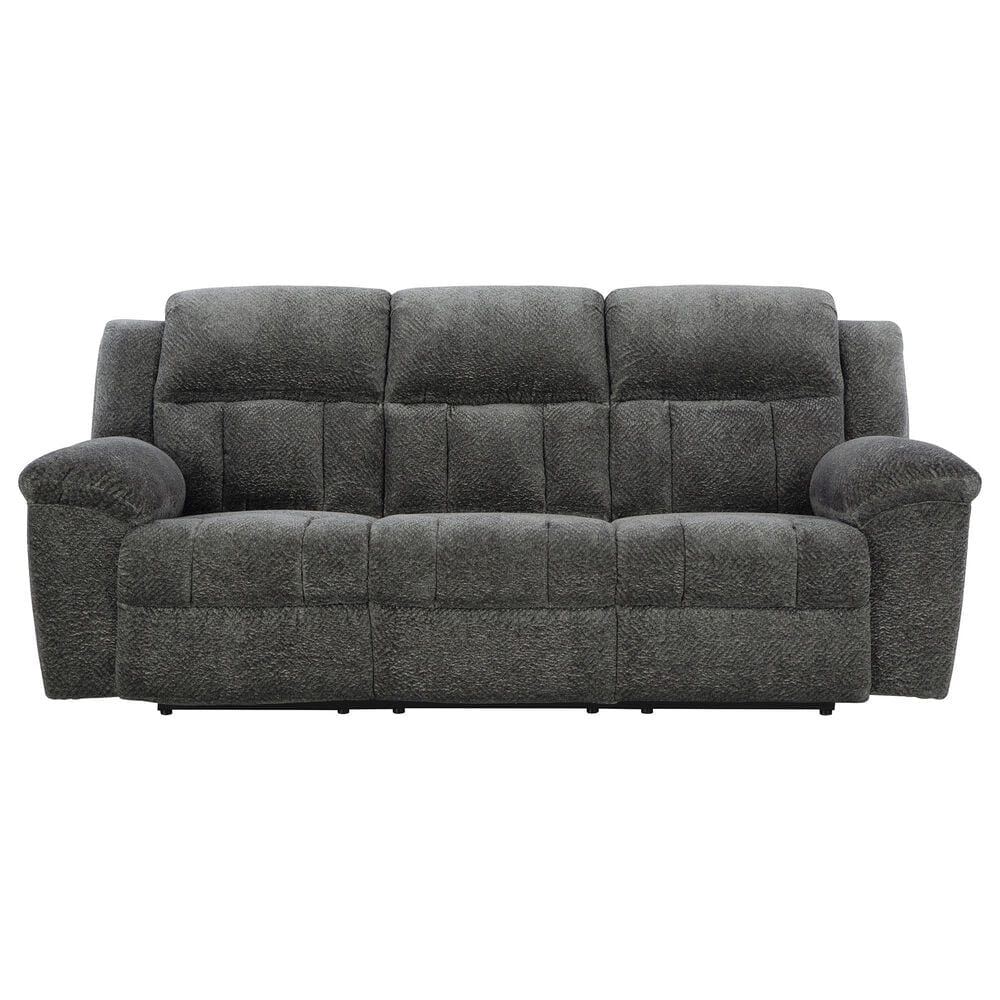 Ashley Frohn Manual Reclining Sofa in Graphite, , large