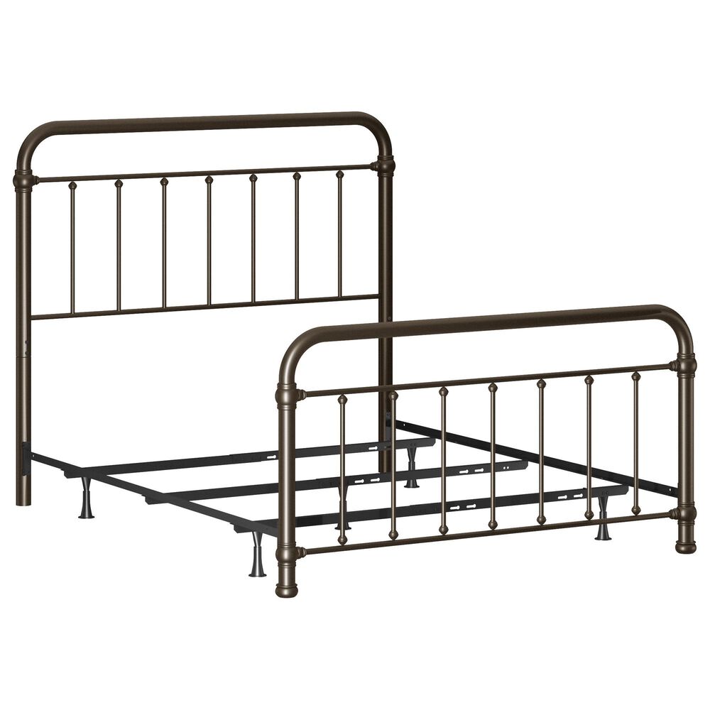 Richlands Furniture Kirkland Queen Slat Metal Bed in Dark Bronze, , large
