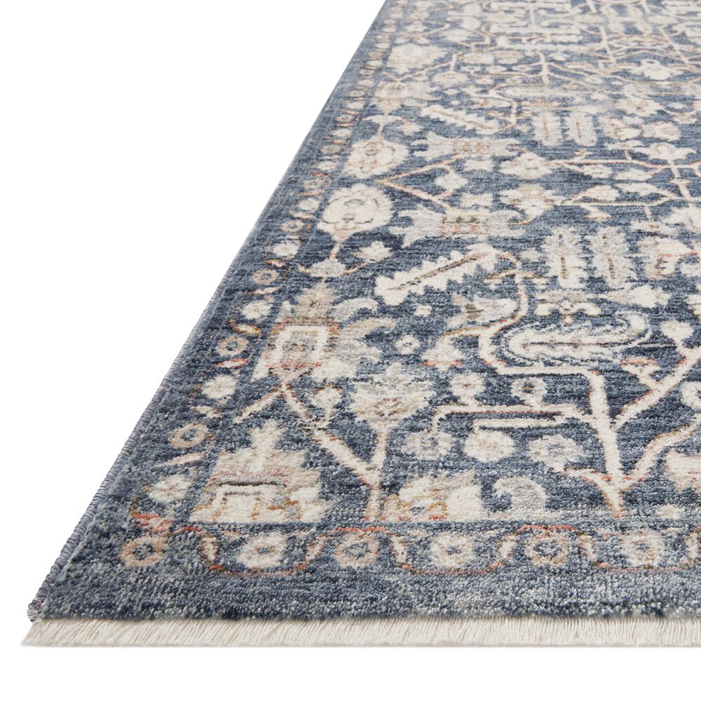 Amber Lewis x Loloi Zuma 2&#39;3&quot; x 3&#39;10&quot; Blue and Ivory Area Rug, , large