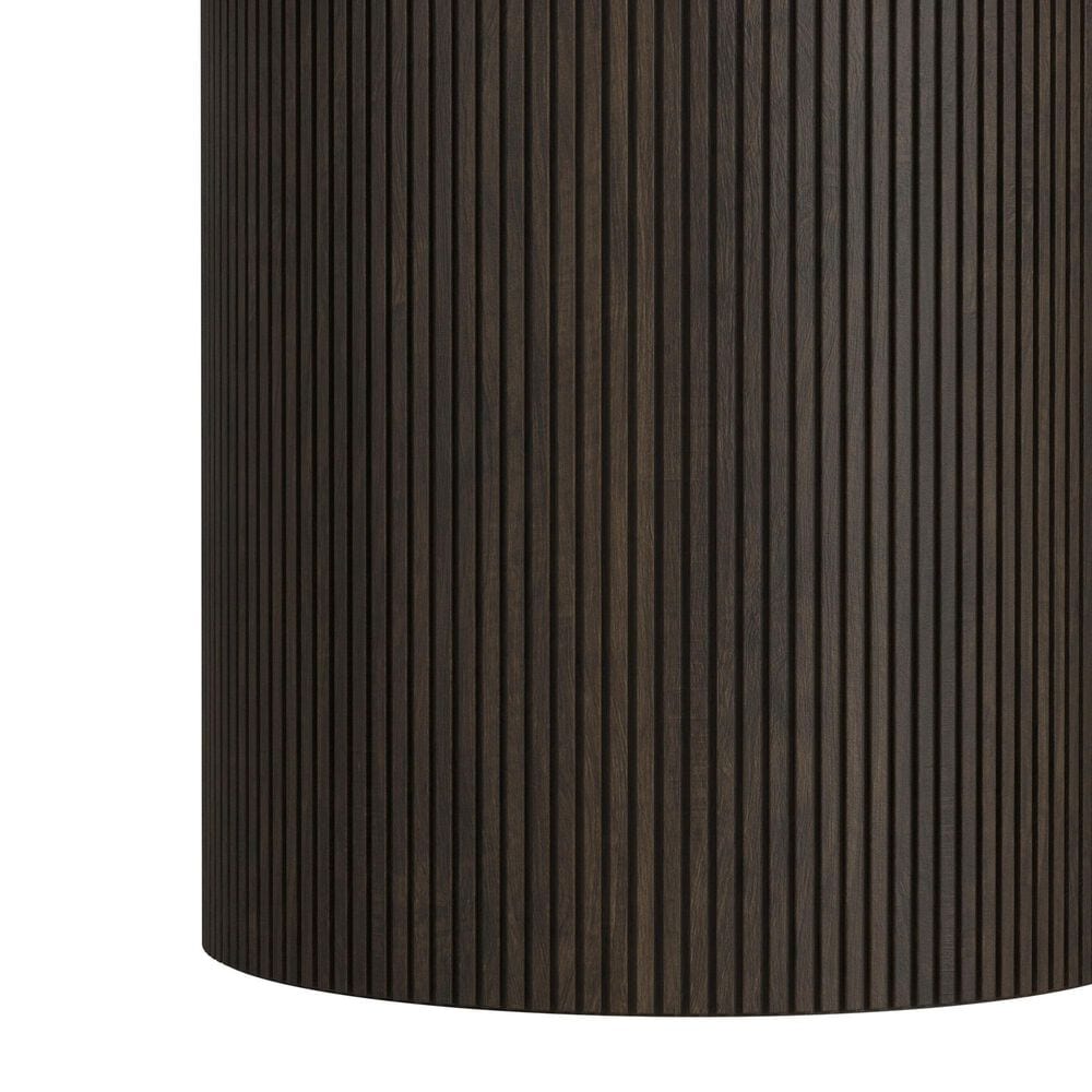 Mayberry Hill Sylvie 5-Piece Round Dining Set in Brown and White, , large