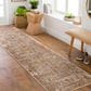 Surya Aspendos 2"7" x 7"3" Dusty Pink, Rust, Burgandy, Wheat, Taupe, Gray, Charcoal, Denim, Black and Cream Runner, , large