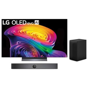 LG 55" Class C6 Series 4K OLED evo AI - Smart TV with 3.1.1 Channel Soundbar System in Black, , large