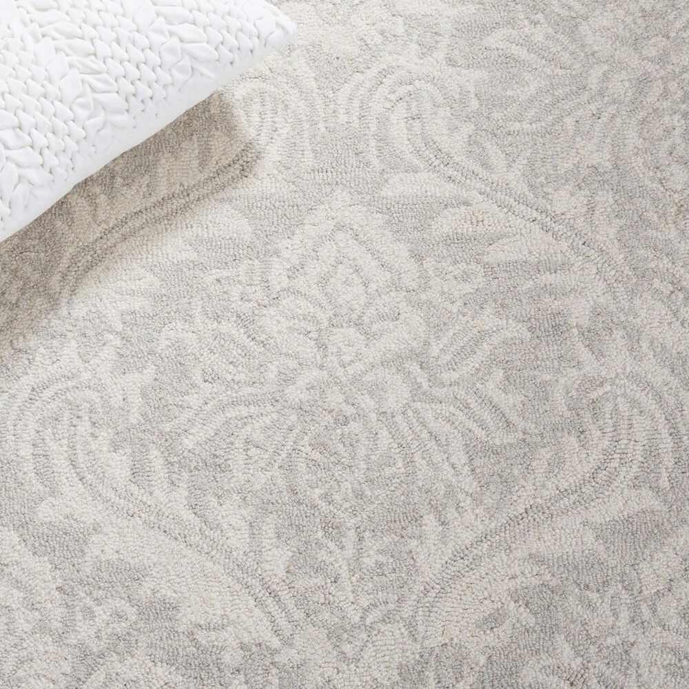 Safavieh Micro-Loop 8&#39; x 10&#39; Silver Area Rug, , large