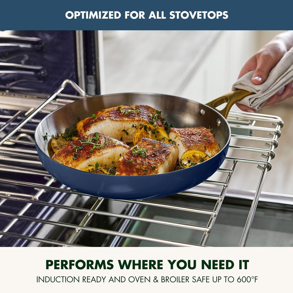 Green Pan Reserve Pro 8" Uncoated Open Frypan in Twilight, , large