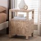Baxton Studio Paine 2-Drawer Nightstand in Natural, , large