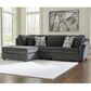 Ashley Biddeford 2-Piece Sectional with Chaise in Shadow, , large