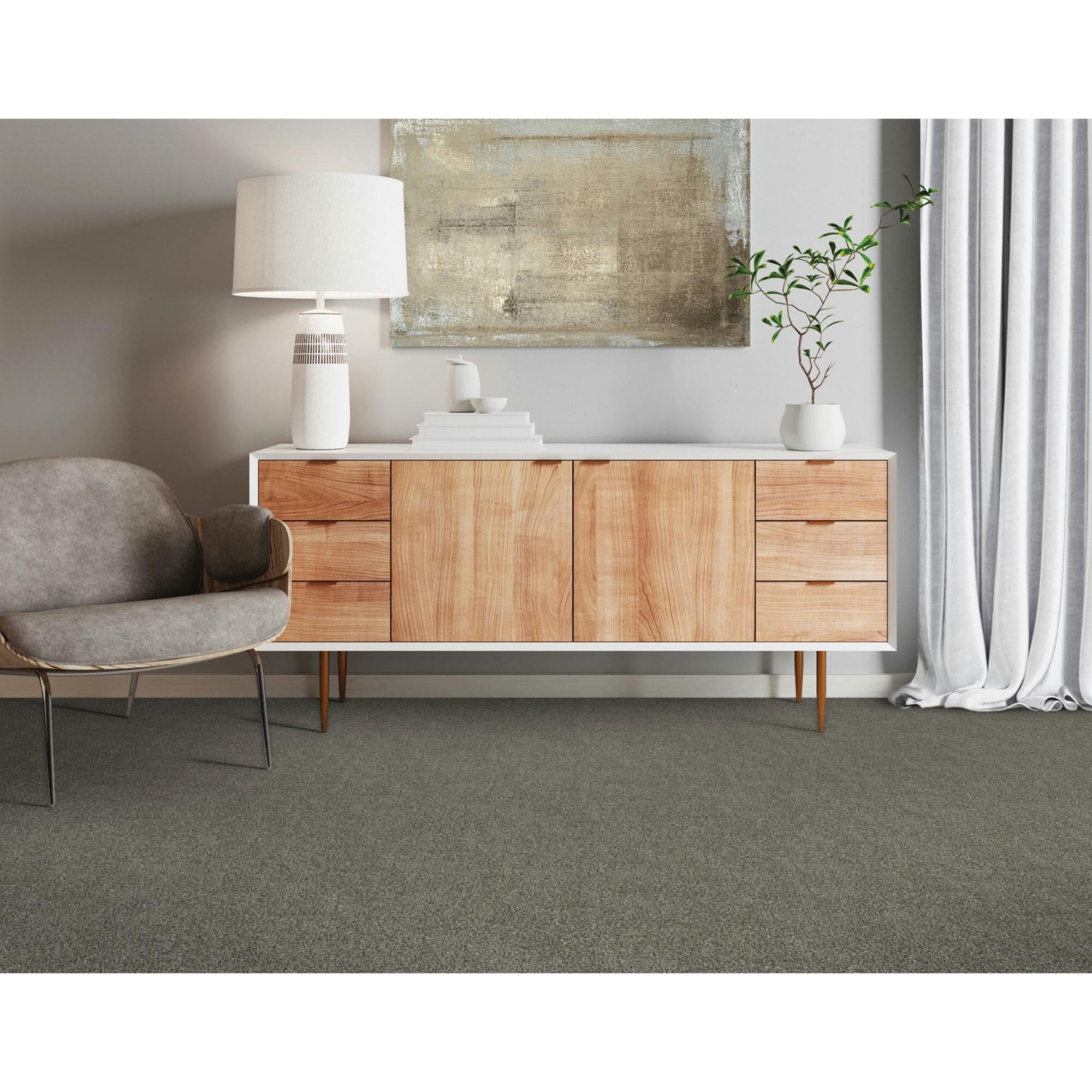 Mohawk Olympus III Carpet in Aluminum