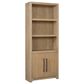 Wycliff Bay Canyon Drive 3-Piece Writing Desk with Bookcase and Lateral File Set in Natural Oak, , large