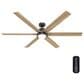 Hunter Gravity 72" Ceiling Fan with LED Light in Noble Bronze, , large