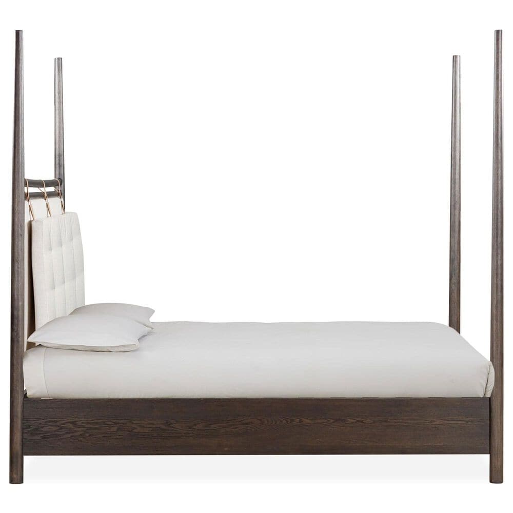 Urban Home Rockport Yin Queen Poster Bed in Yin Brown, , large