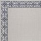 Safavieh Bermuda Floral 5"3" x 7"6" Ivory and Charcoal Indoor/Outdoor Area Performance Rug, , large