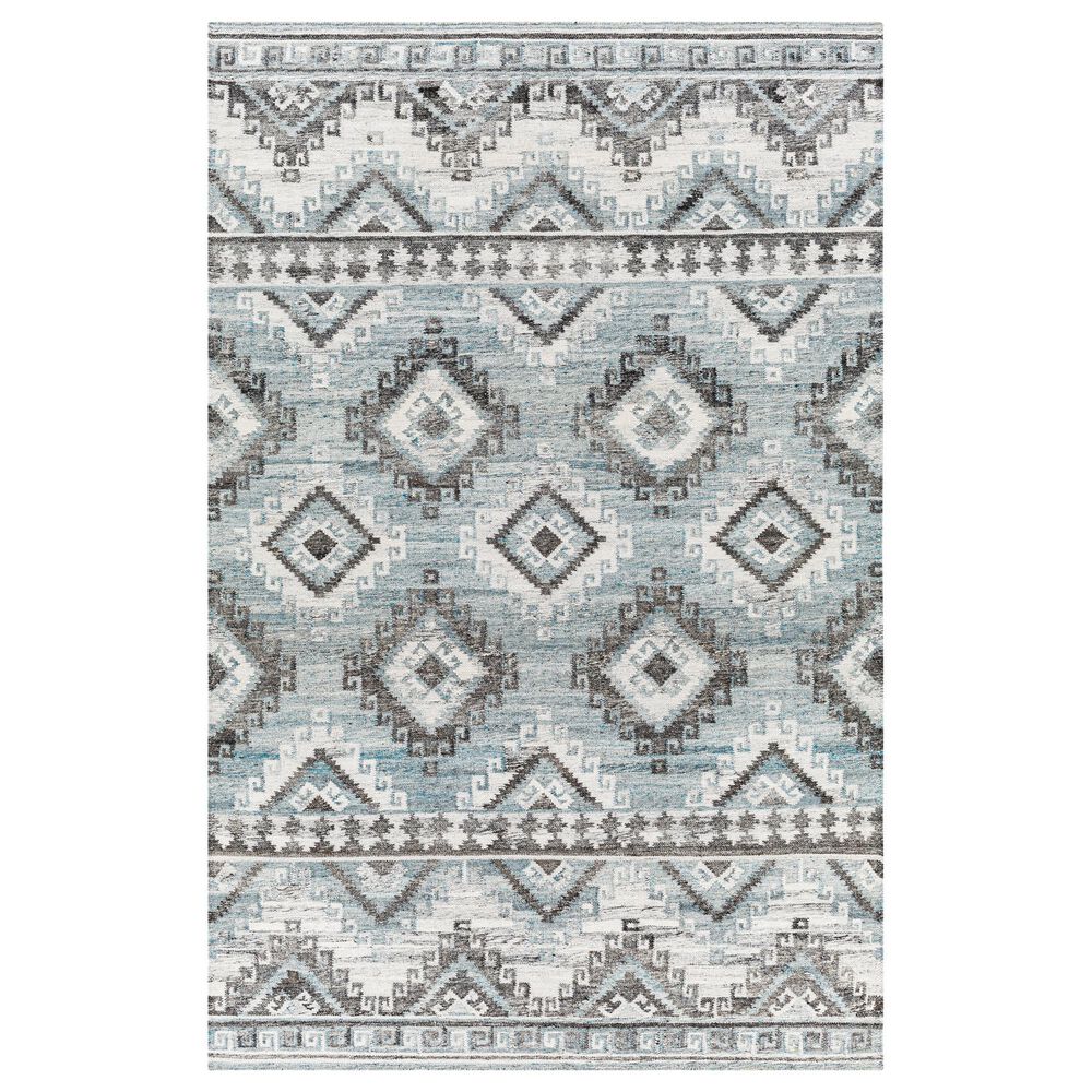 Surya Alyssa 8" x 10" Slate, Brown, Ivory and Blue Area Rug, , large